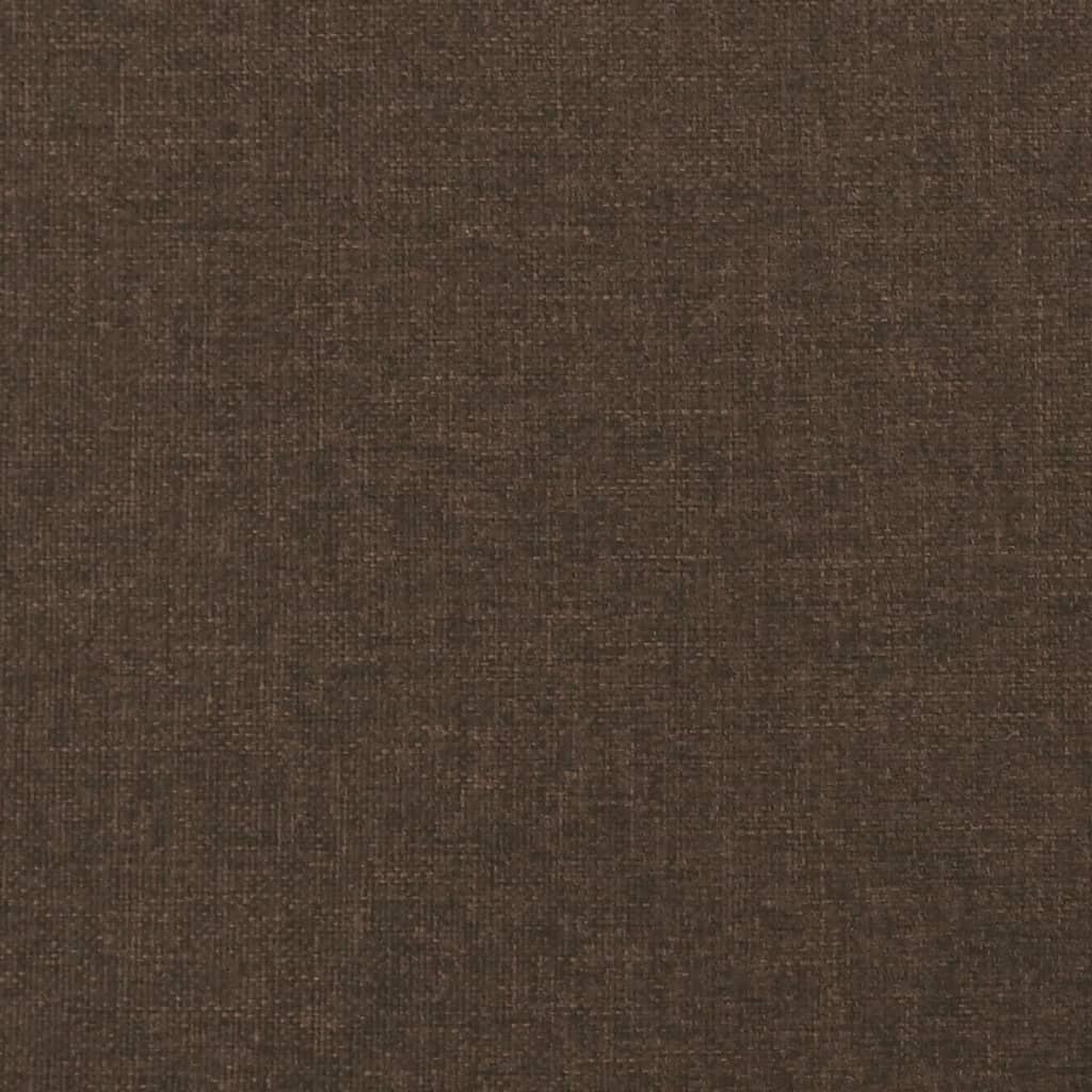 Bed frame dark brown 90x200 cm fabric