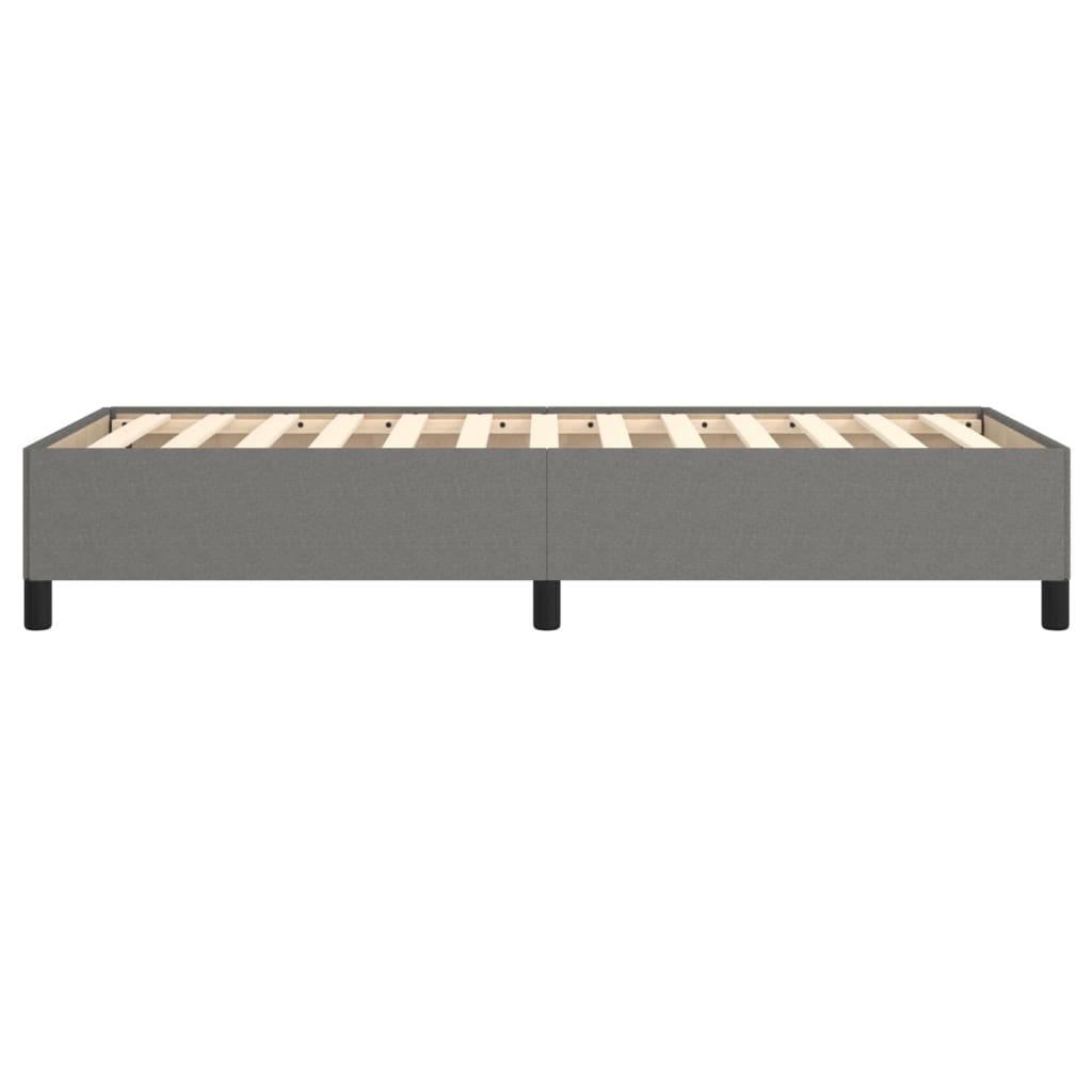 Bettgestell ohne Matratze Dunkelgrau 100x200 cm Stoff