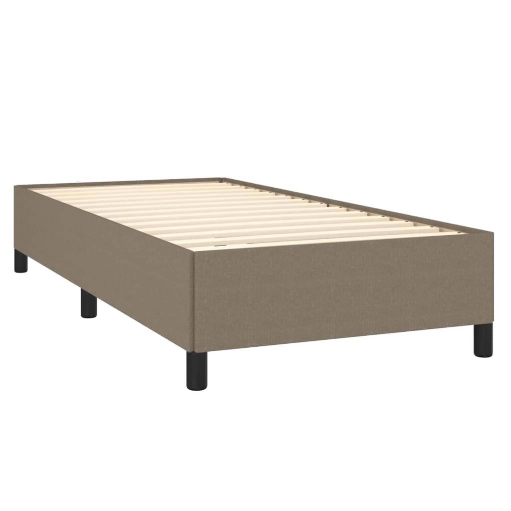 Bettgestell ohne Matratze Taupe 100x200 cm Stoff