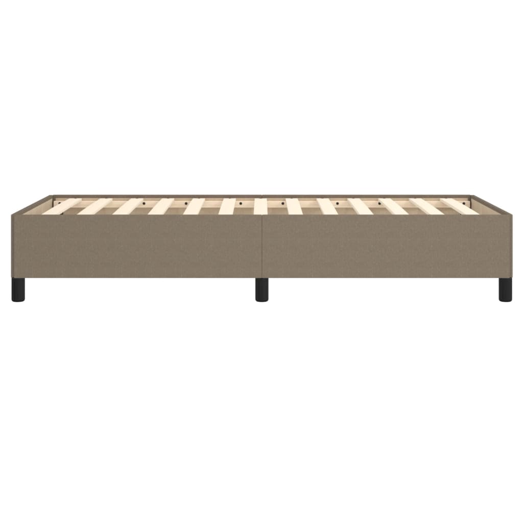 Bettgestell ohne Matratze Taupe 100x200 cm Stoff