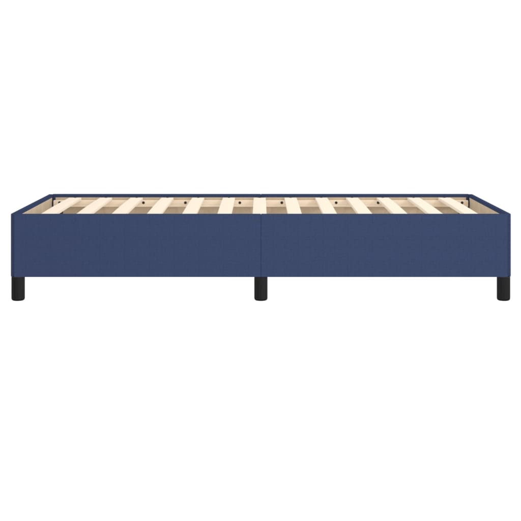 Bed frame blue 100x200 cm fabric