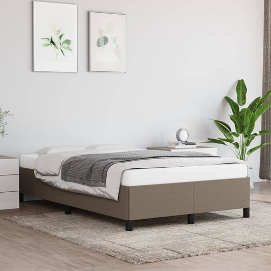 Cadre de lit tissu taupe 120x200 cm