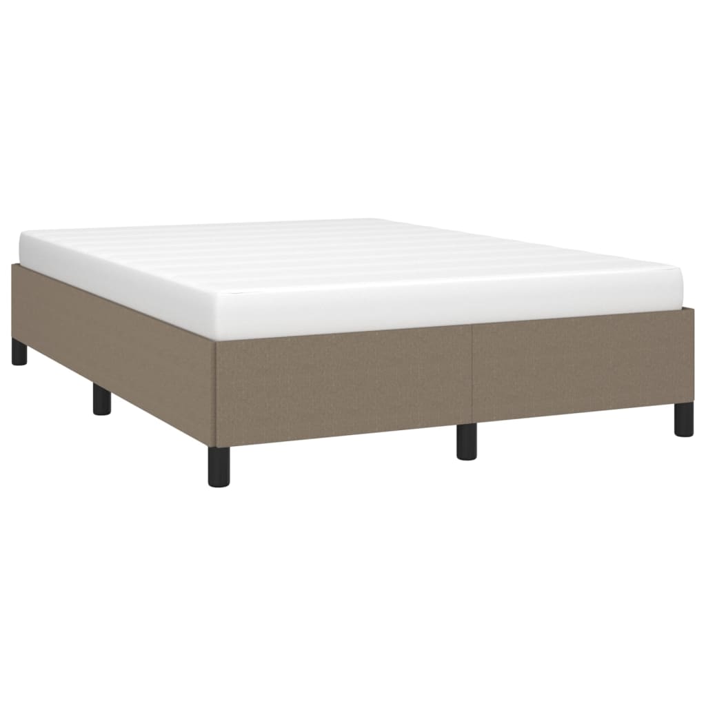 Cadre de lit tissu taupe 140x190 cm