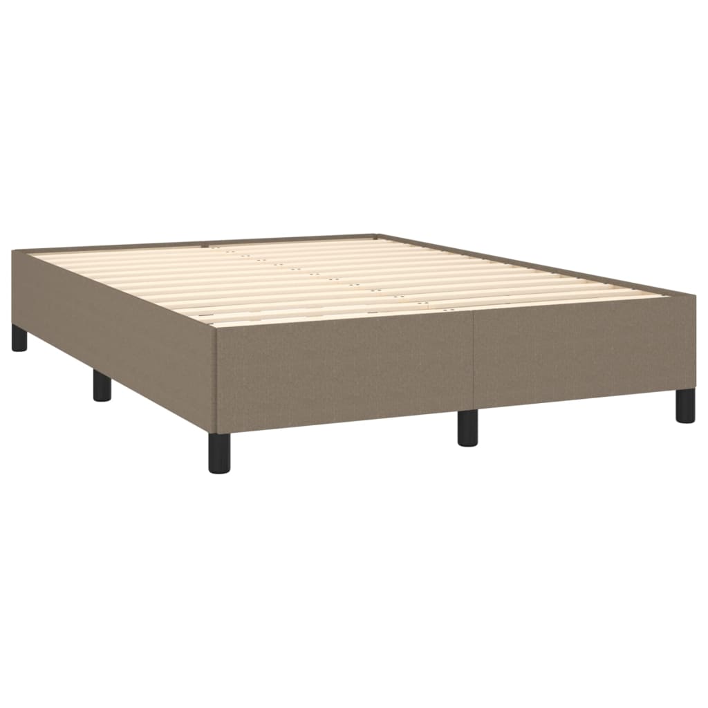 Cadre de lit tissu taupe 140x190 cm