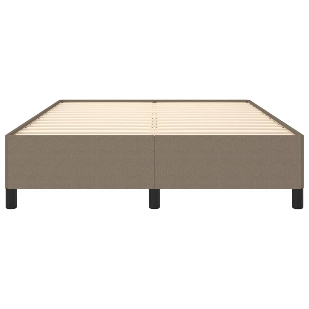 Cadre de lit tissu taupe 140x190 cm