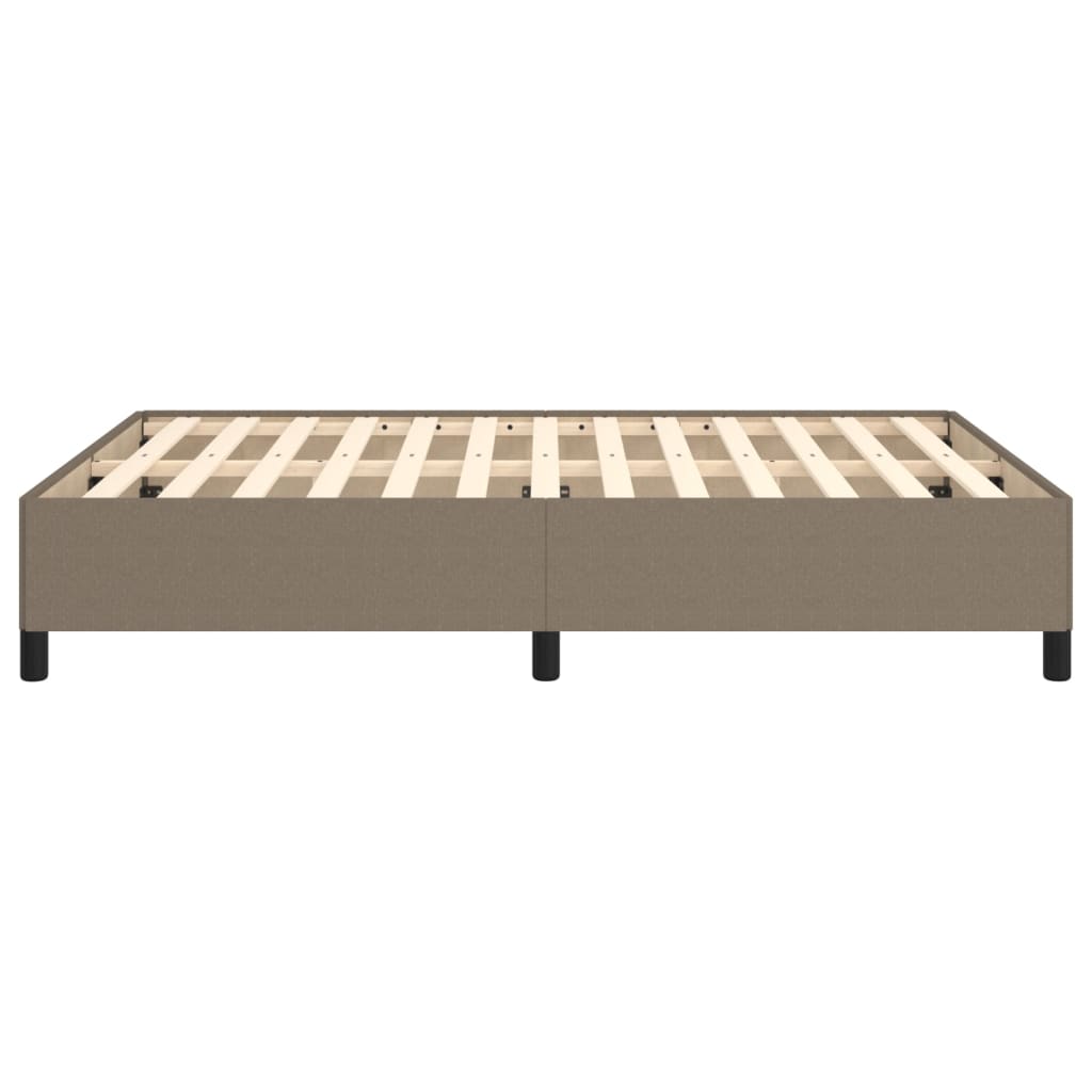 Cadre de lit tissu taupe 140x190 cm