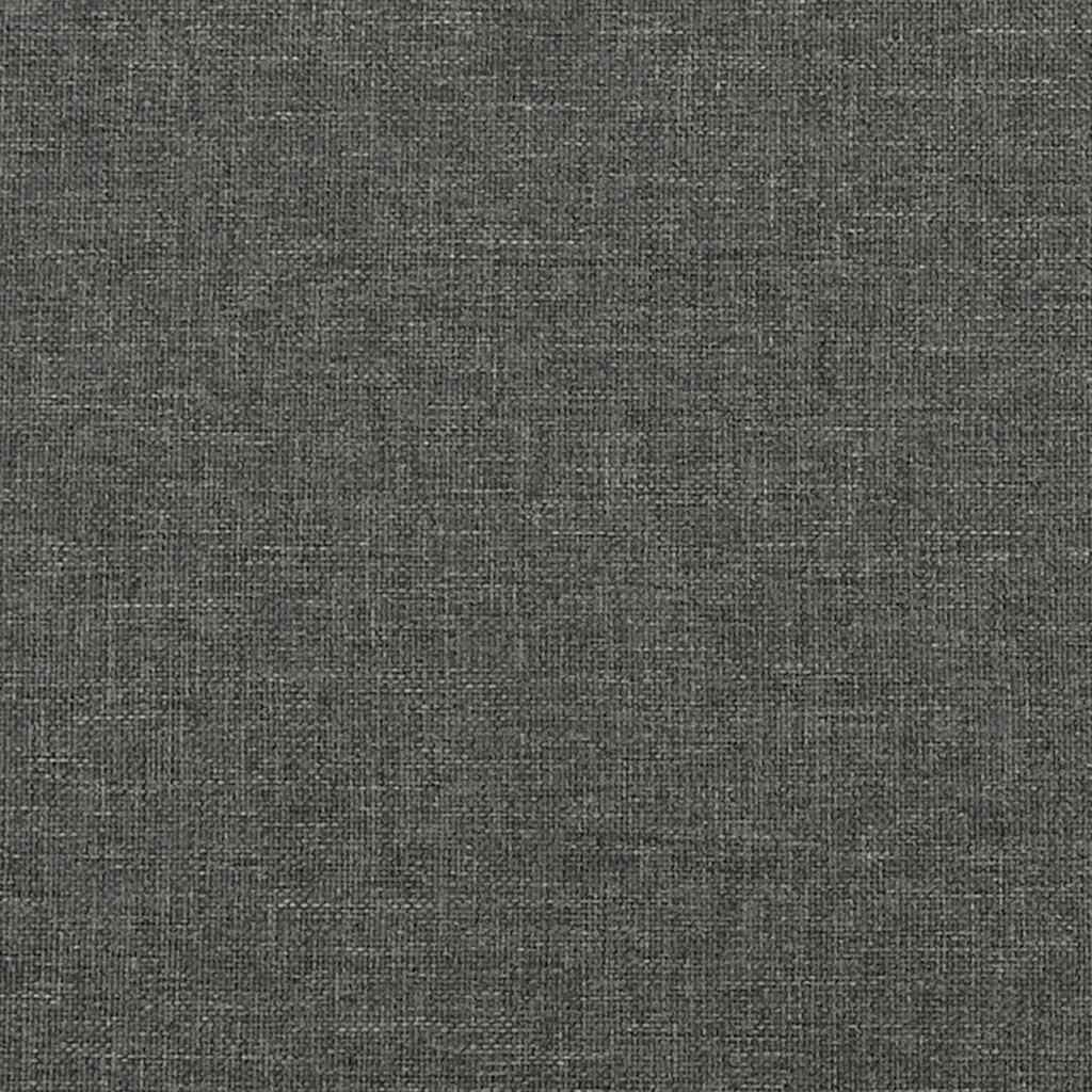 Bettgestell ohne Matratze Dunkelgrau 90x200 cm Stoff