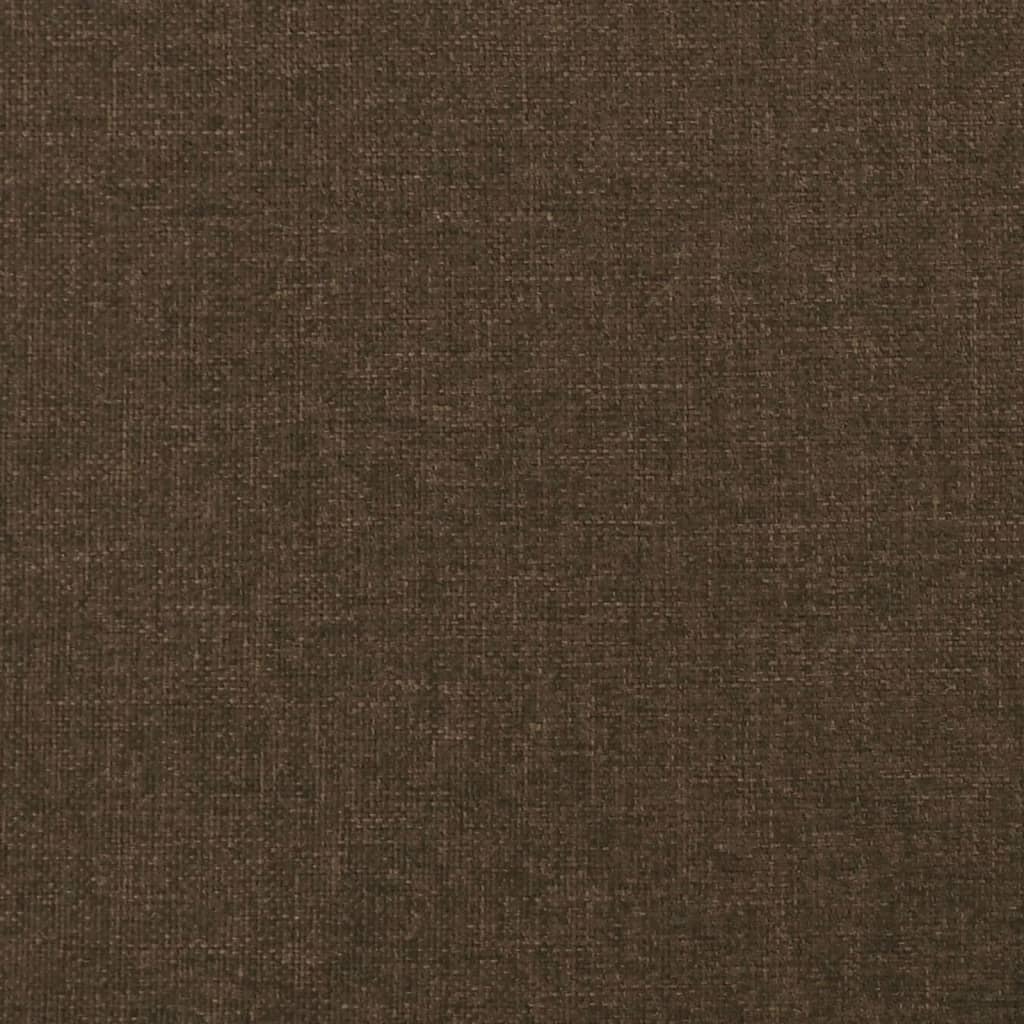 Bed frame dark brown 90x200 cm fabric