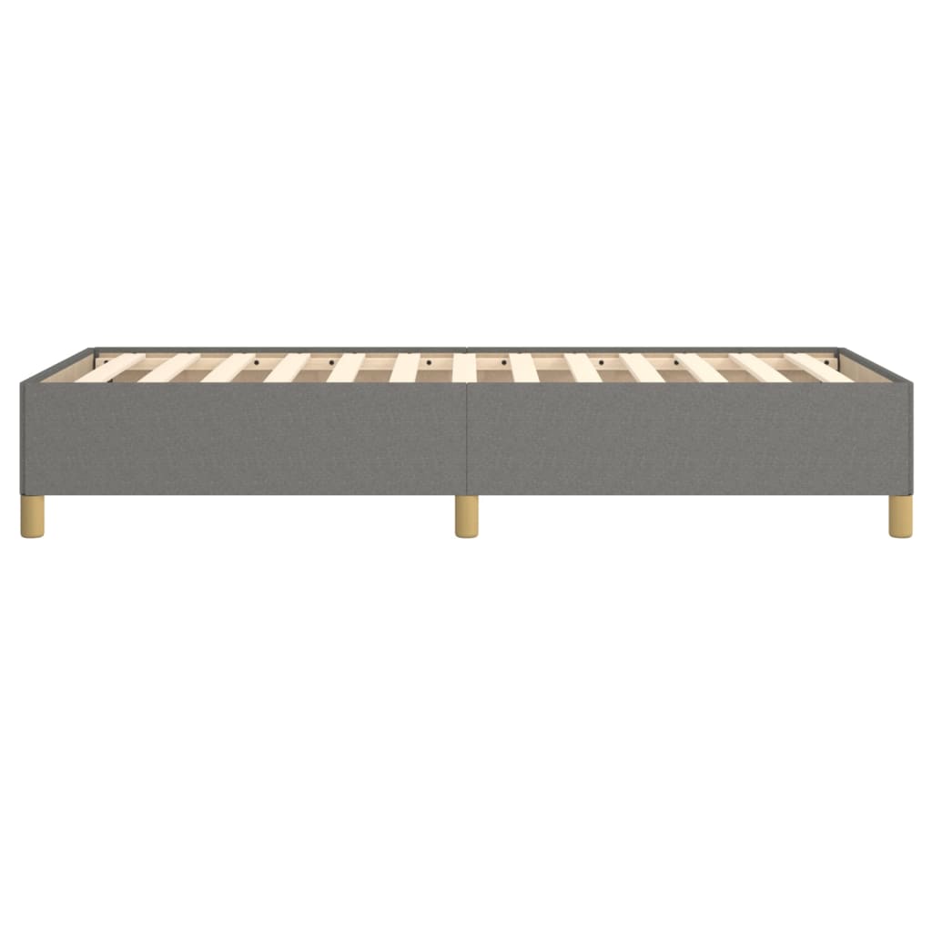 Bettgestell ohne Matratze Dunkelgrau 100x200 cm Stoff