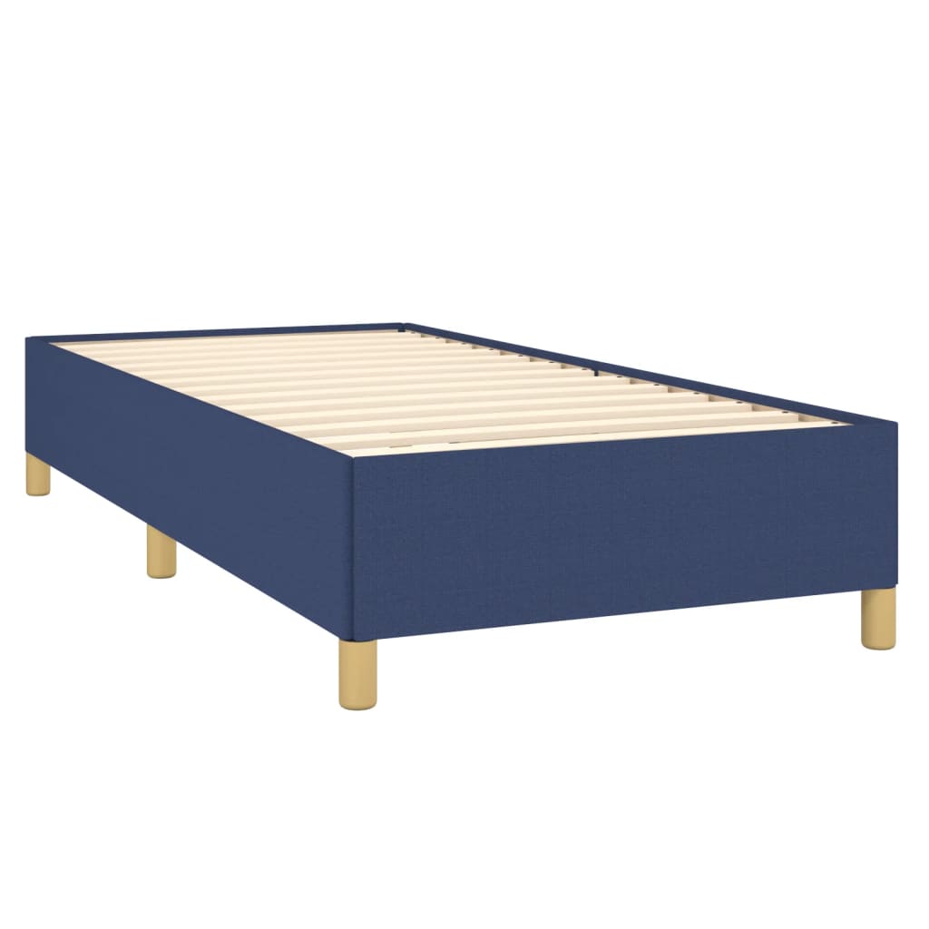 Bettgestell ohne Matratze Blau 100x200 cm Stoff