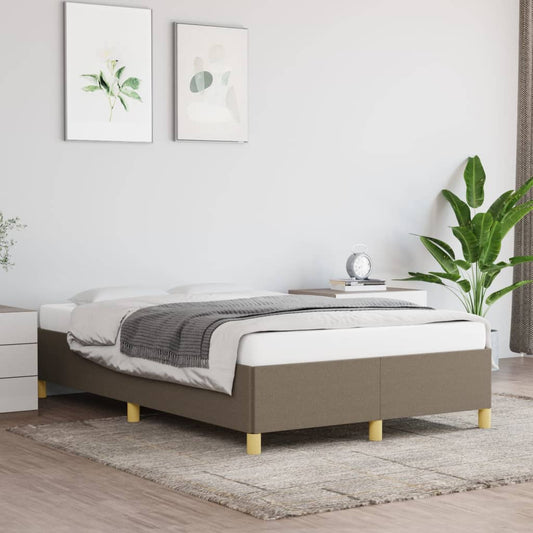 Cadre de lit tissu taupe 120x200 cm