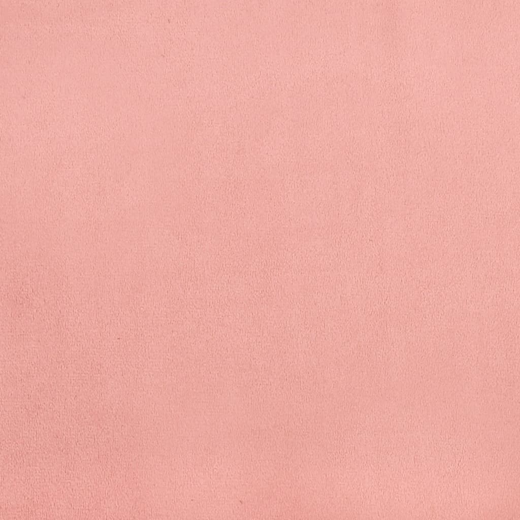 Cadre de lit rose 120x200 cm velours