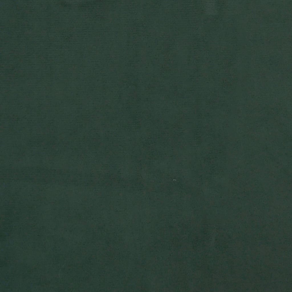 Bettgestell ohne Matratze Dunkelgrün 90x200 cm Samt