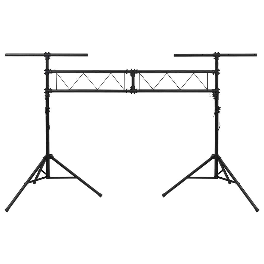 Light stand black 338x115x(180-300) cm steel
