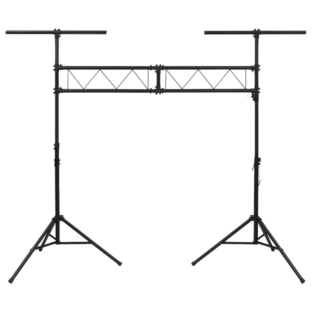 Light stand black 338x115x(180-300) cm steel