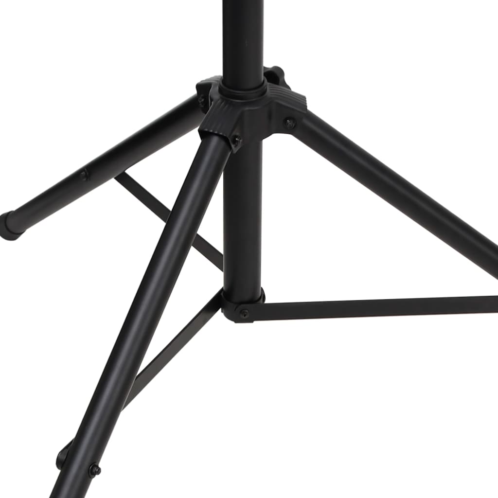 Light stand black 338x115x(180-300) cm steel