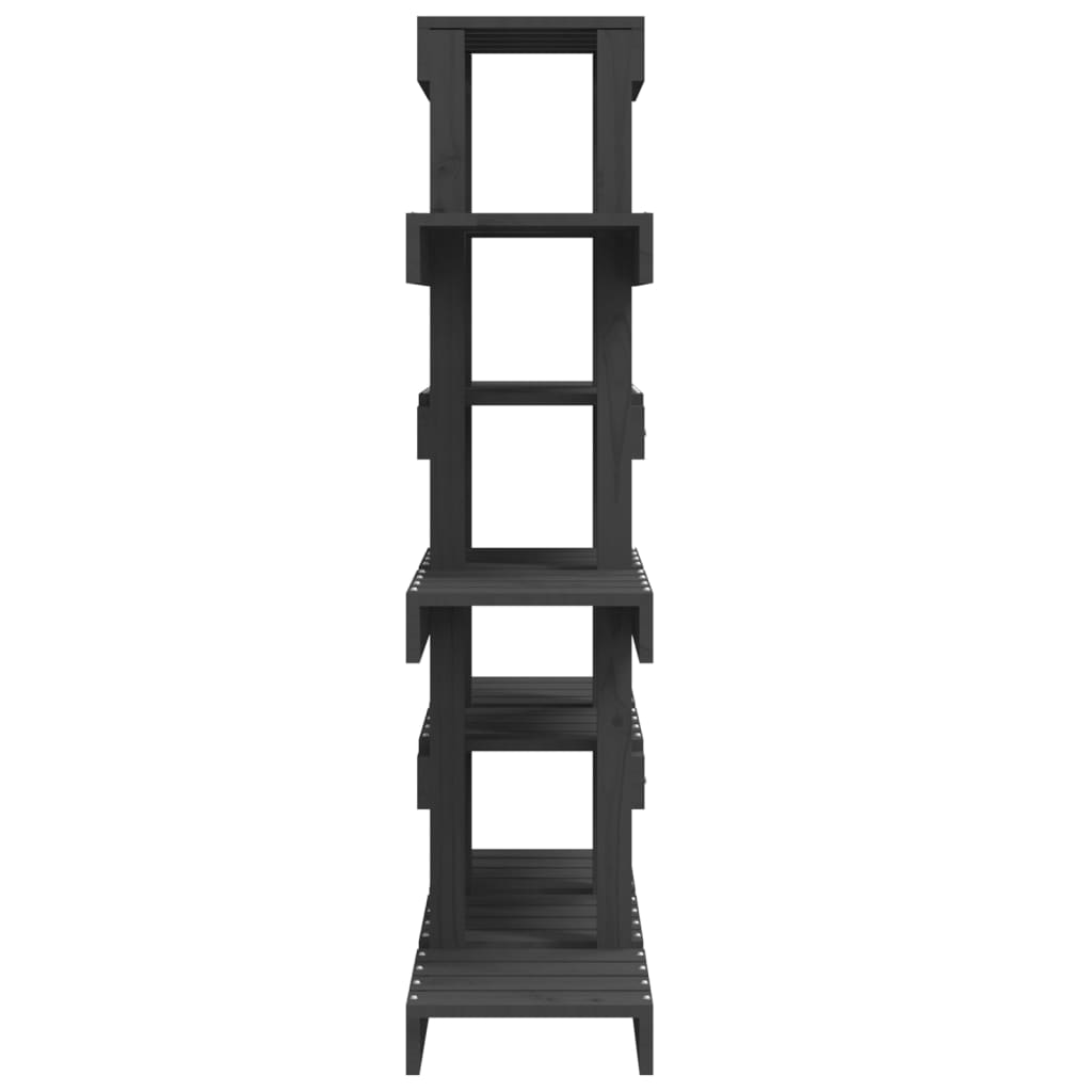 Plant stand grey 85x25x109,5 cm solid pine wood