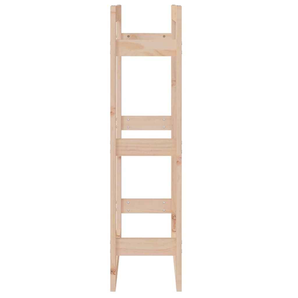 Etagère à bûches 60x25x100 cm en bois de pin massif