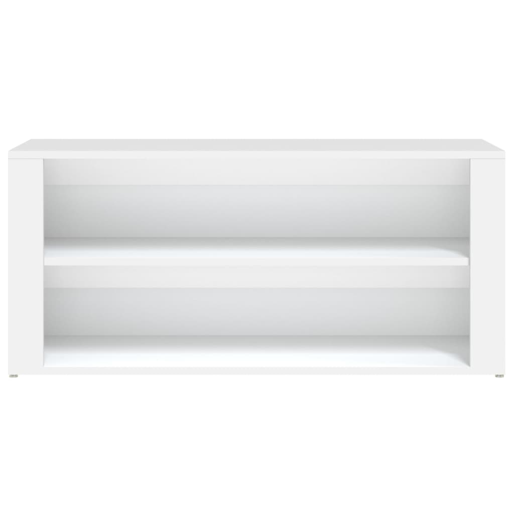 Shoe rack white 100x35x45 cm made of wood
