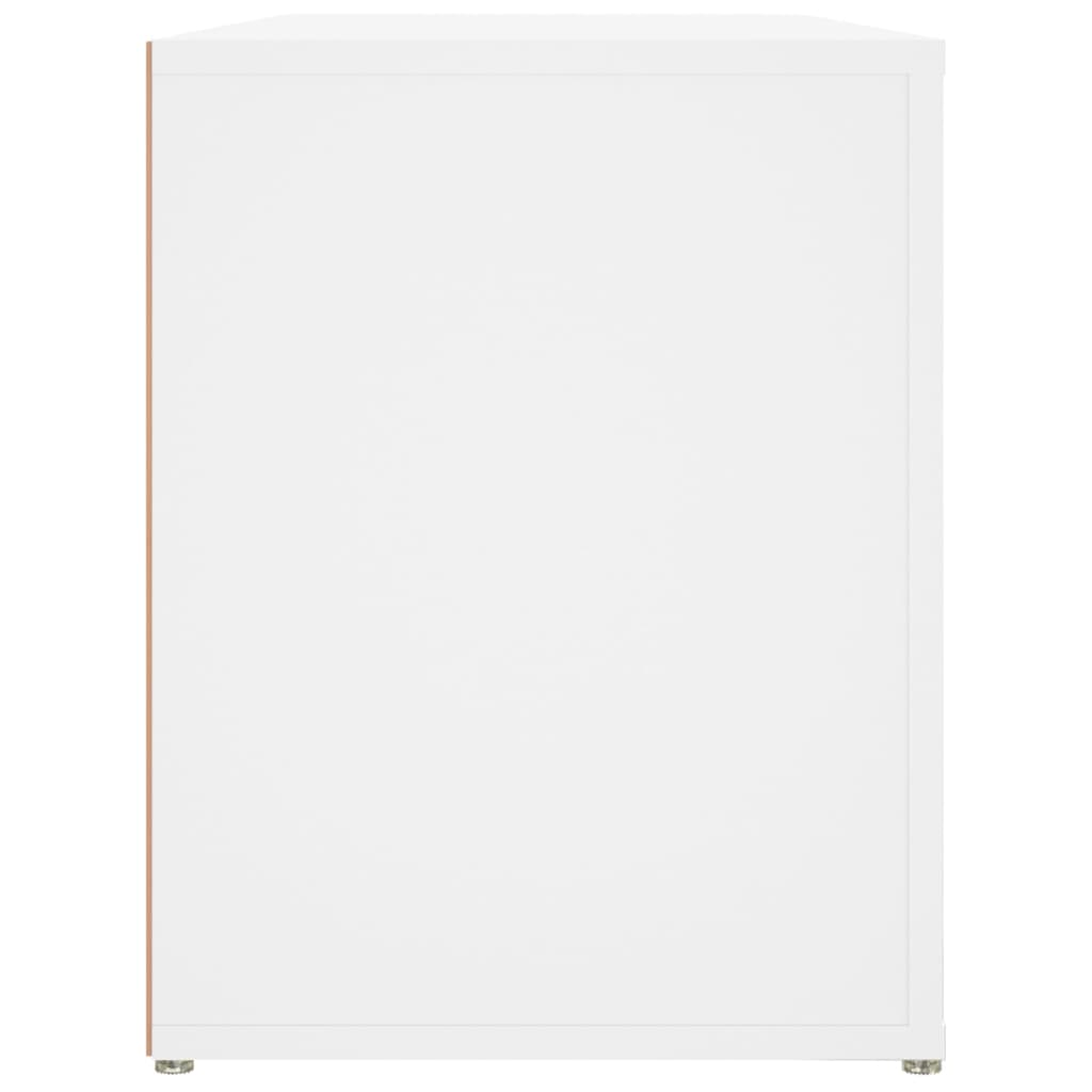 Shoe rack white 100x35x45 cm made of wood