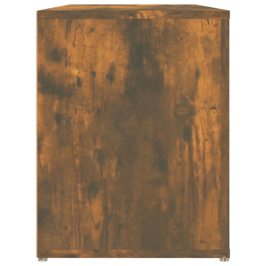 Shoe rack smoked oak 100x35x45 cm made of wood