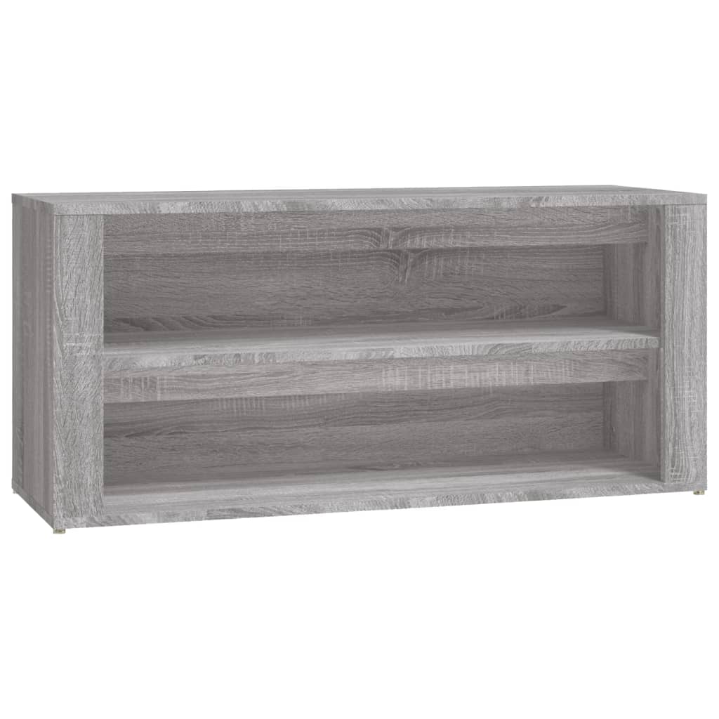 Étagère à chaussures gris Sonoma 100x35x45 cm en bois