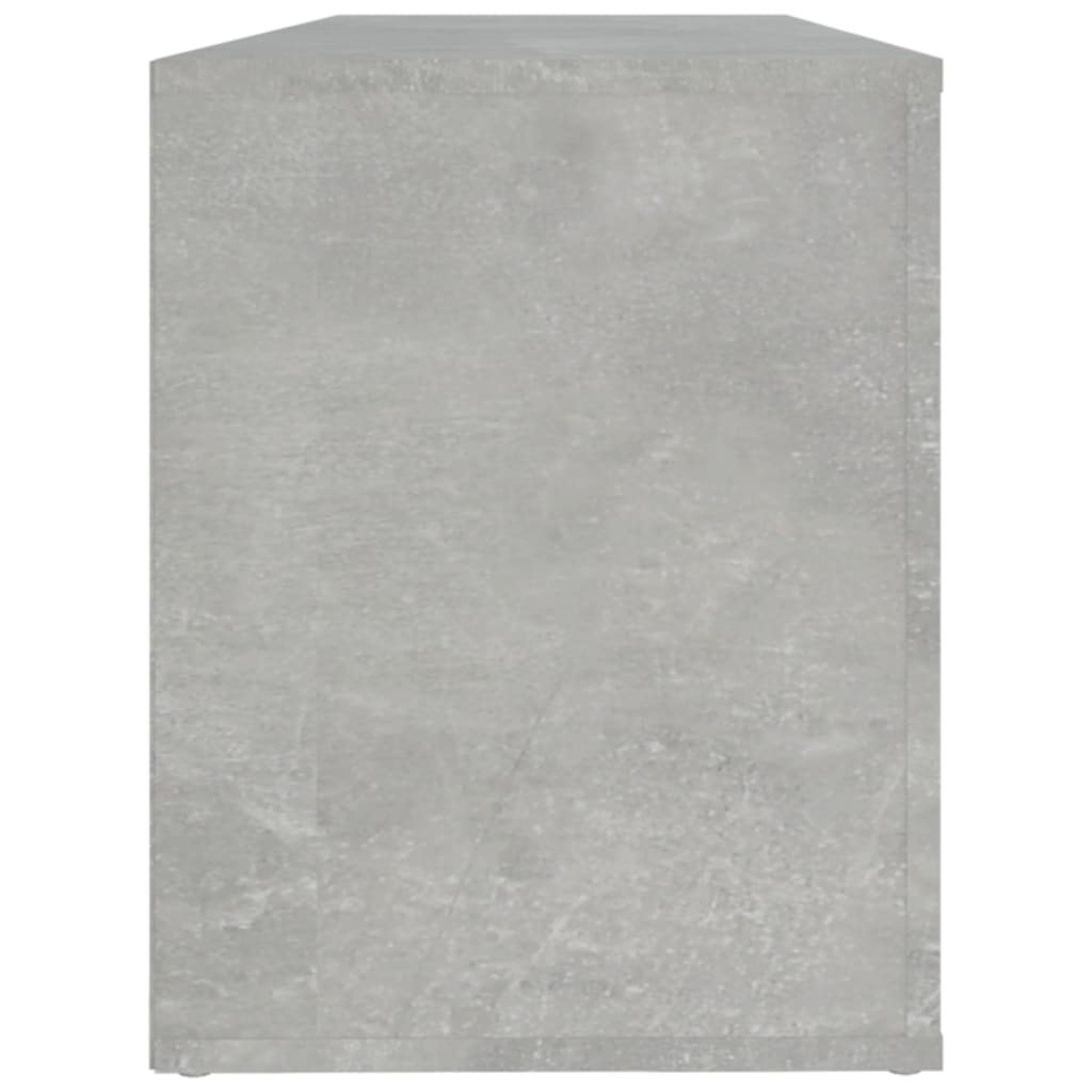 Shoe rack concrete gray 100x35x45 cm made of wood