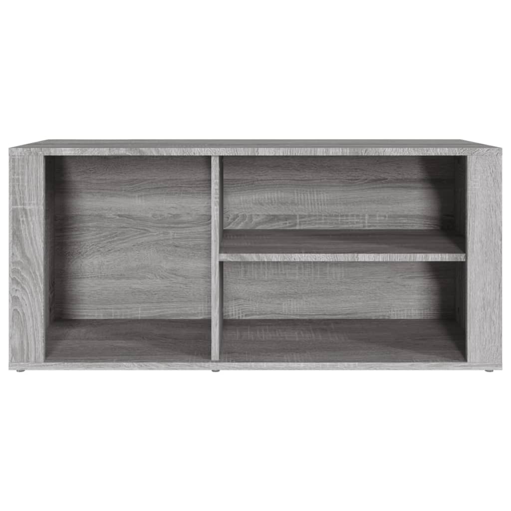 Étagère à chaussures gris Sonoma 100x35x45 cm en bois