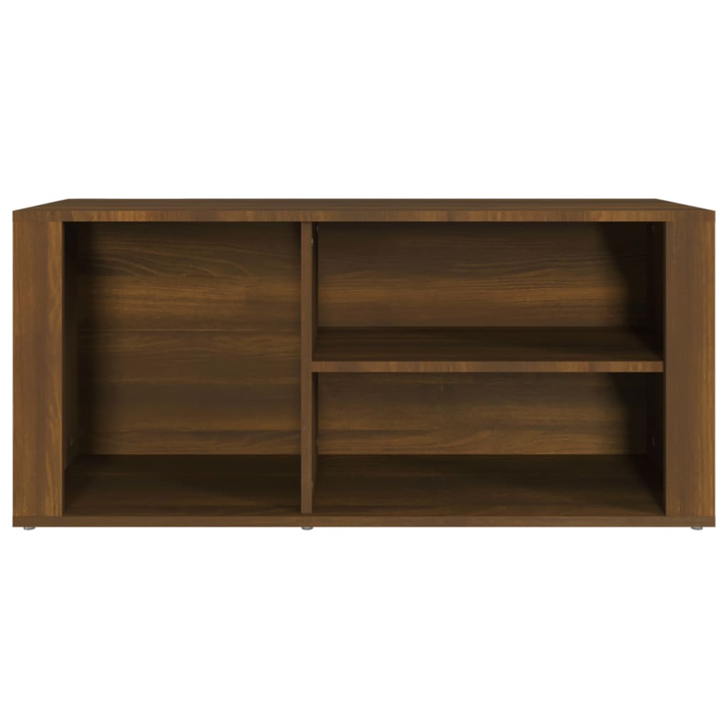 Shoe rack brown oak look 100x35x45 cm made of wood