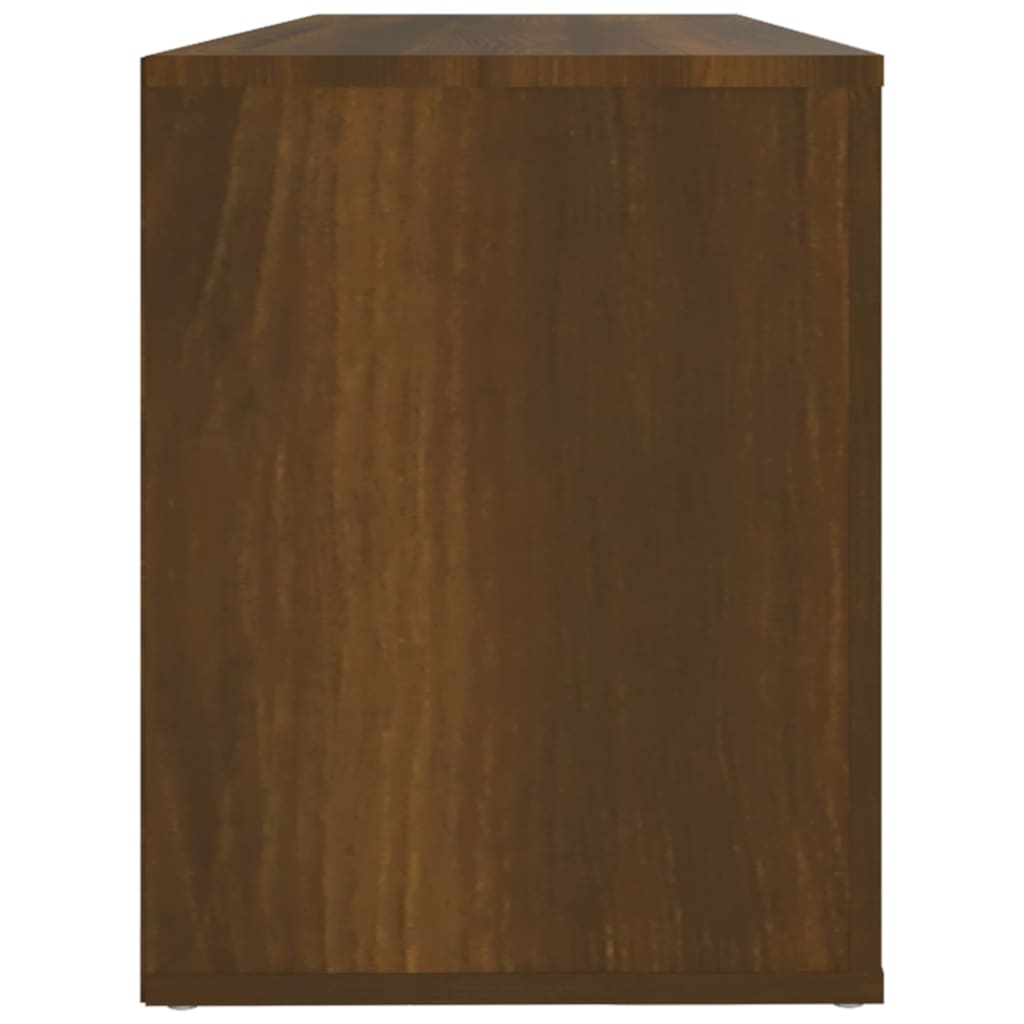 Shoe rack brown oak look 100x35x45 cm made of wood