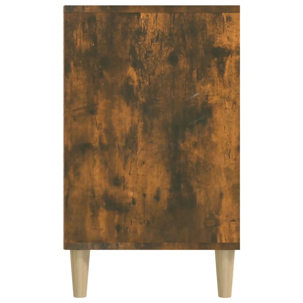 Shoe rack smoked oak 102x36x60 cm made of wood