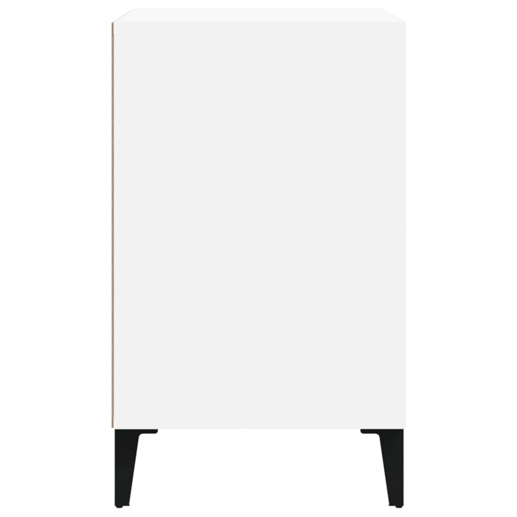 Shoe rack high-gloss white 102x36x60 cm made of wood