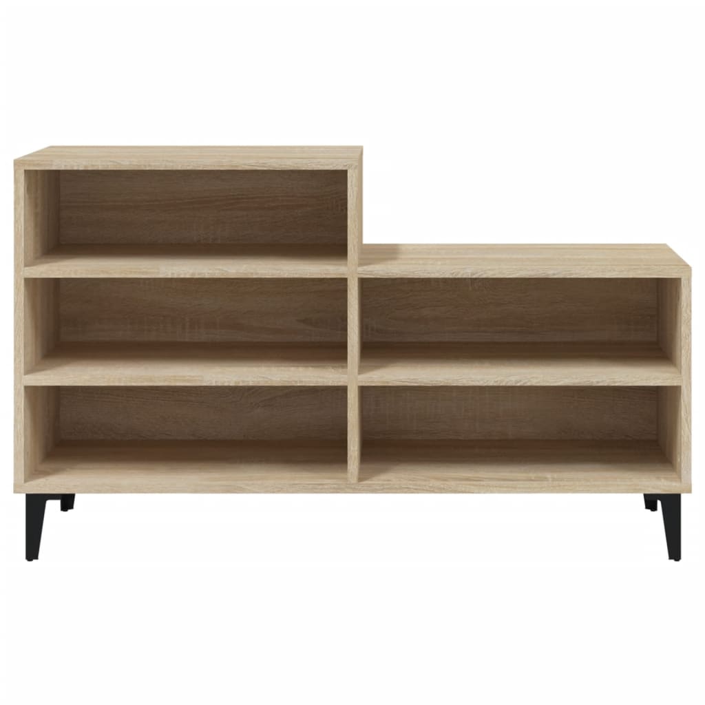 Étagère à chaussures chêne Sonoma 102x36x60 cm en bois