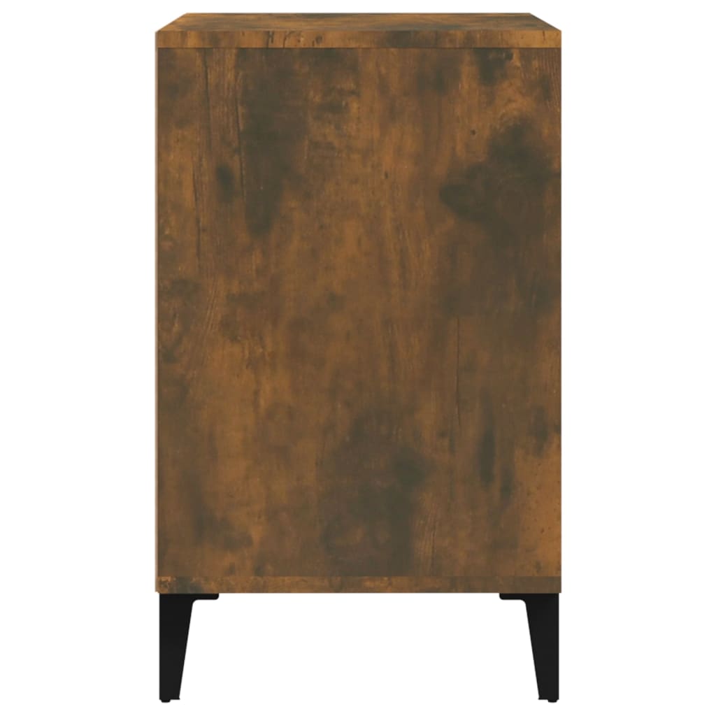 Shoe rack smoked oak 102x36x60 cm made of wood
