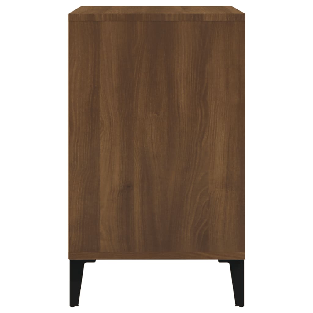 Étagère à chaussures aspect chêne marron 102x36x60 cm en bois