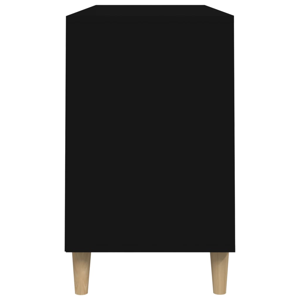 Étagère à chaussures noir 102x36x60 cm en bois