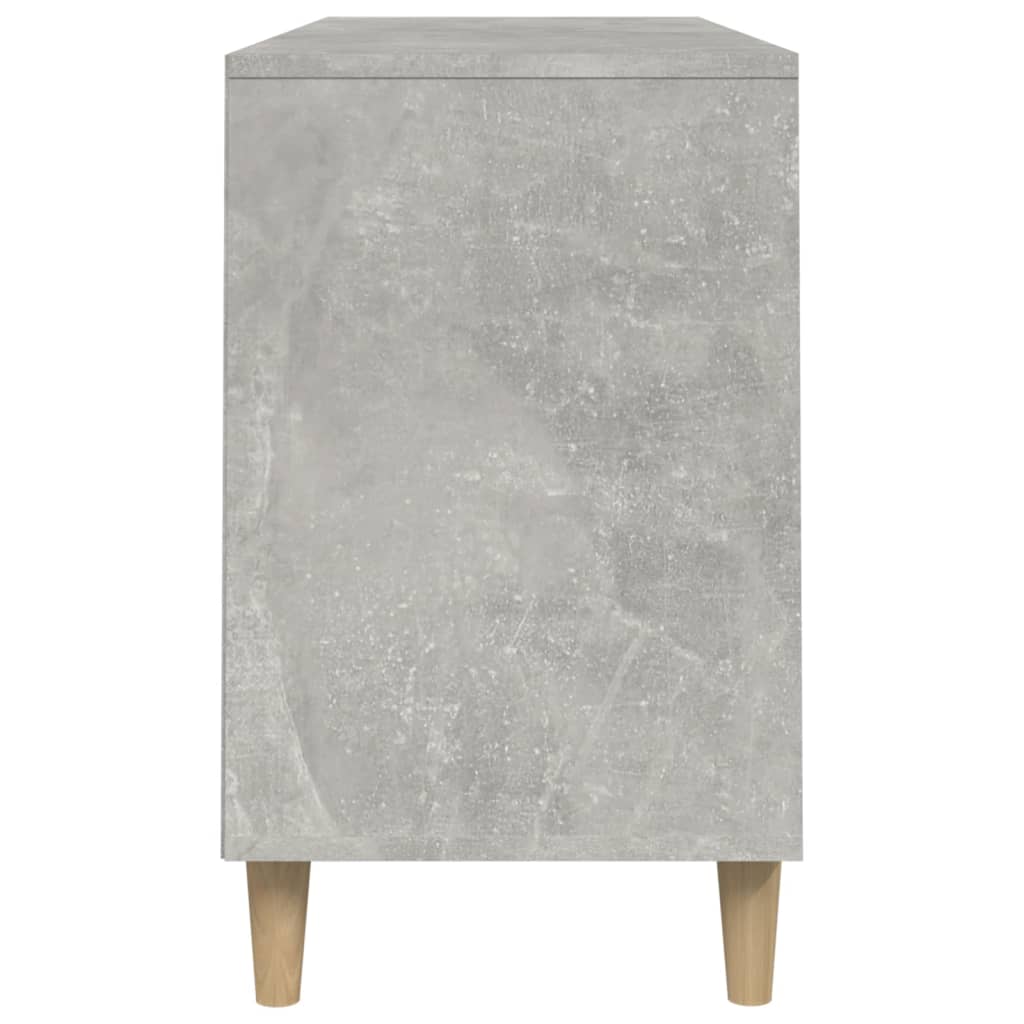 Shoe rack concrete gray 102x36x60 cm made of wood