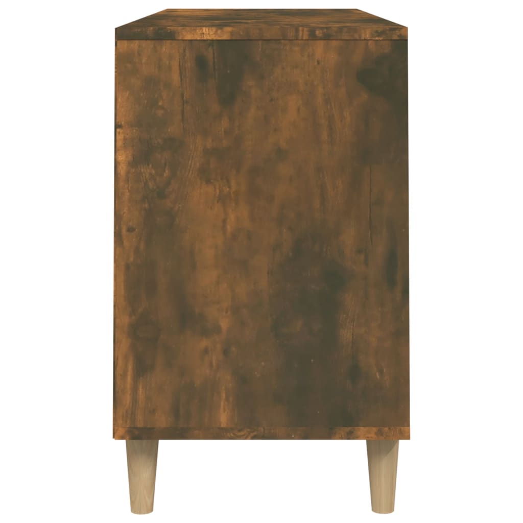 Shoe rack smoked oak 102x36x60 cm made of wood