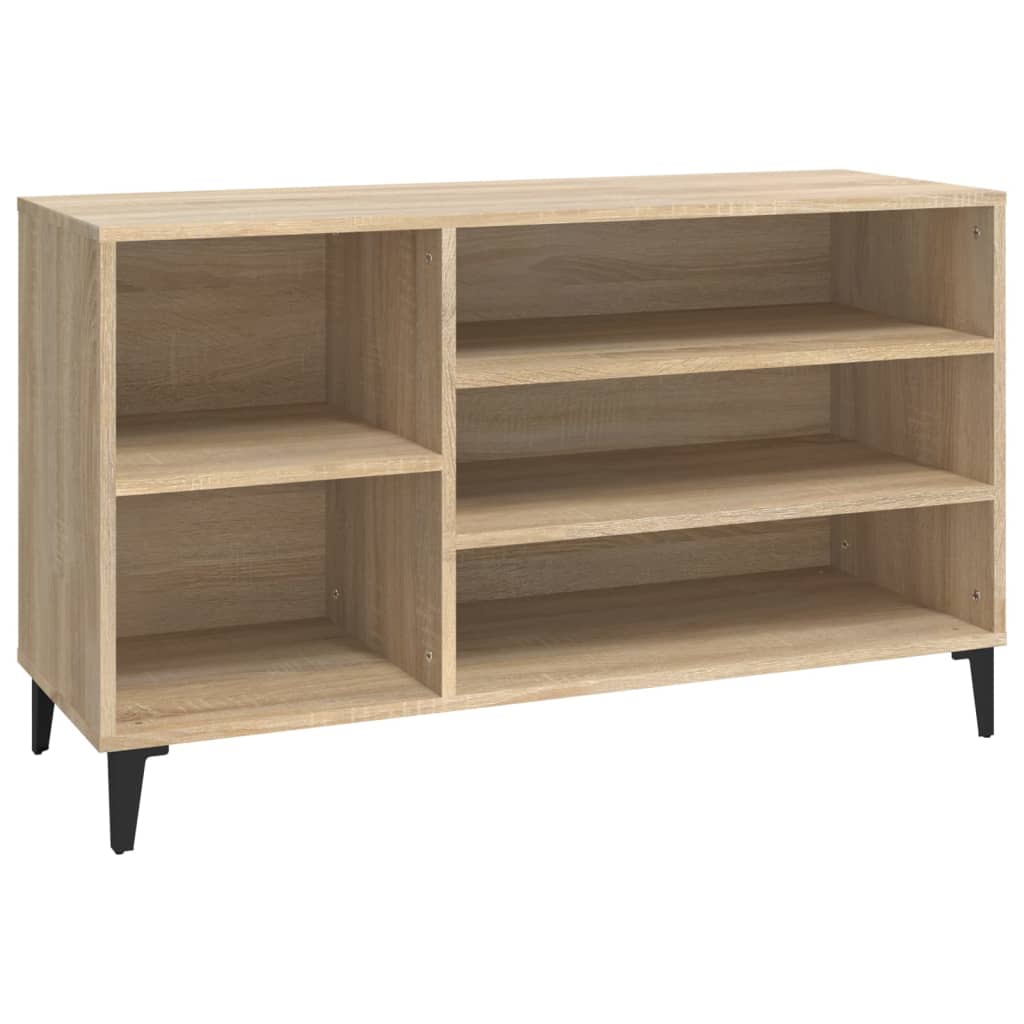 Étagère à chaussures chêne Sonoma 102x36x60 cm en bois