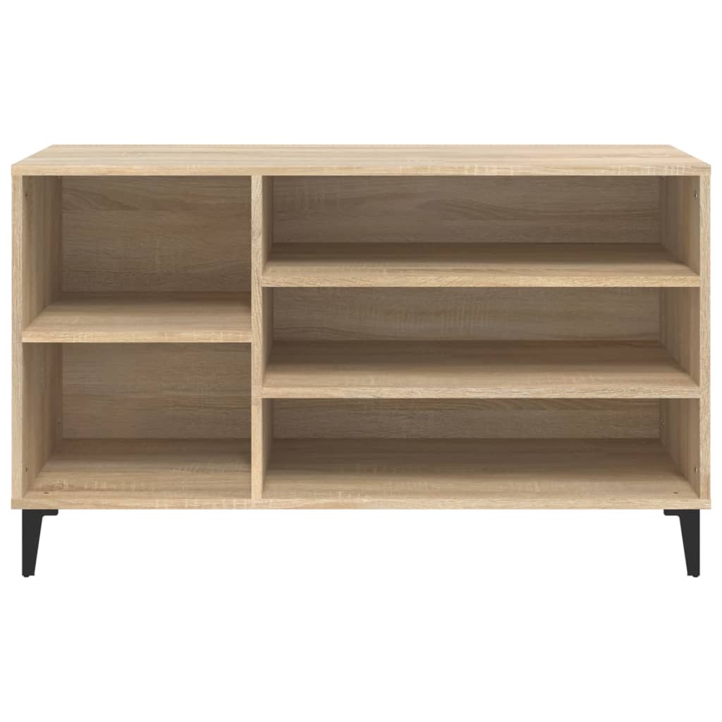 Étagère à chaussures chêne Sonoma 102x36x60 cm en bois