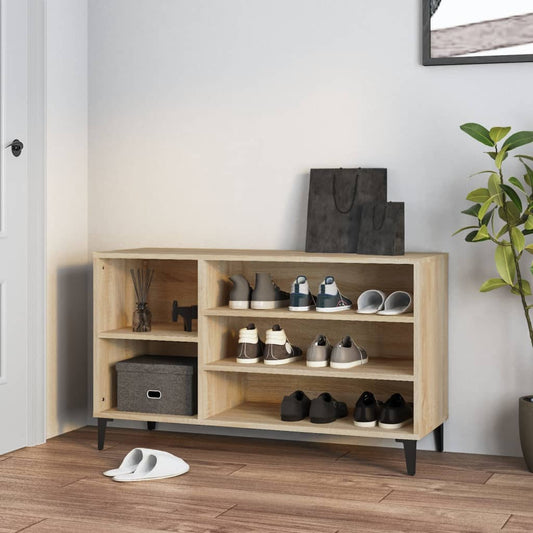 Étagère à chaussures chêne Sonoma 102x36x60 cm en bois