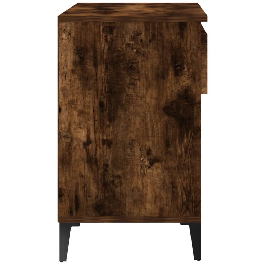 Shoe rack smoked oak 70x36x60 cm made of wood