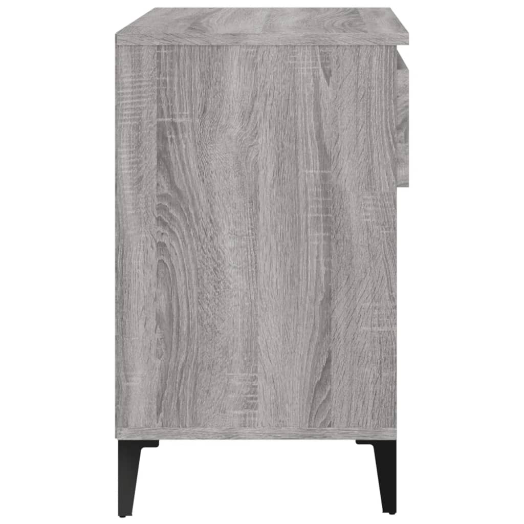 Étagère à chaussures gris Sonoma 70x36x60 cm en bois