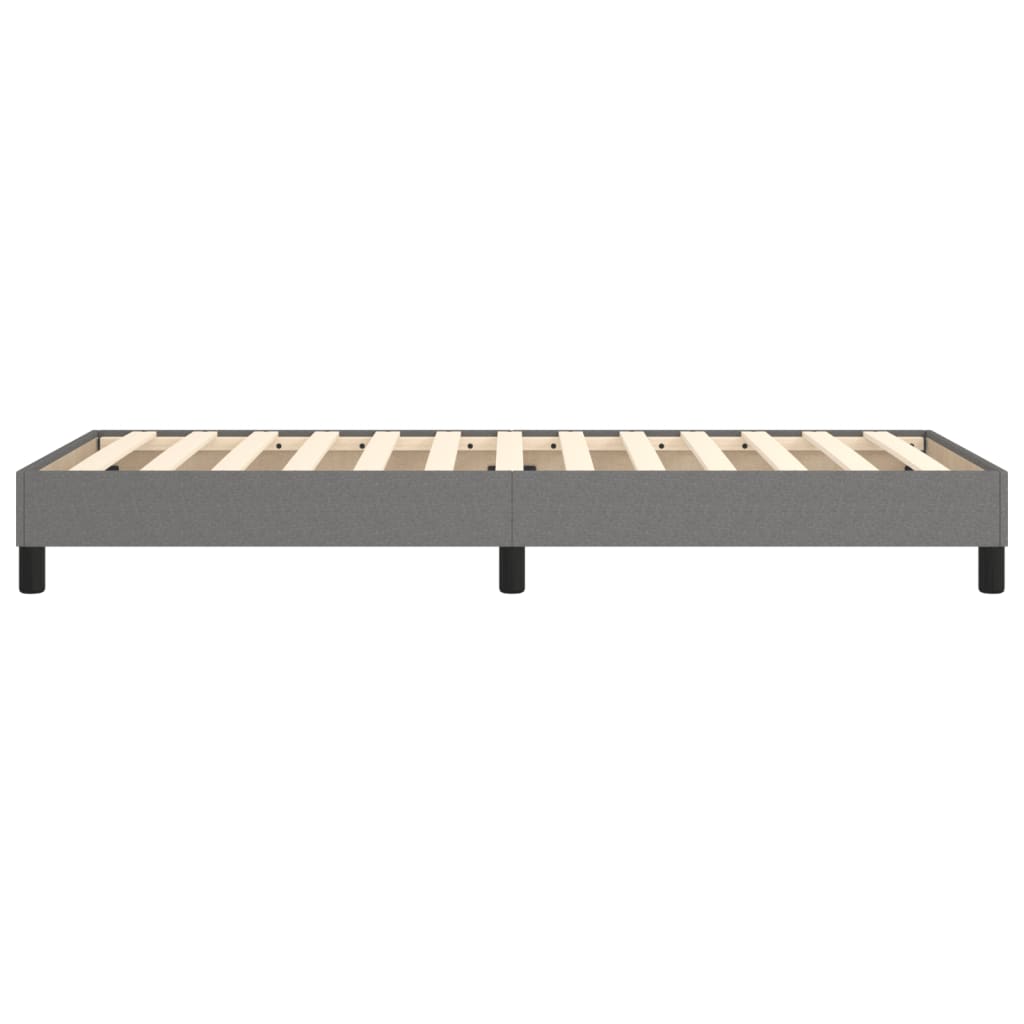 Bettgestell ohne Matratze Dunkelgrau 90x200 cm Stoff