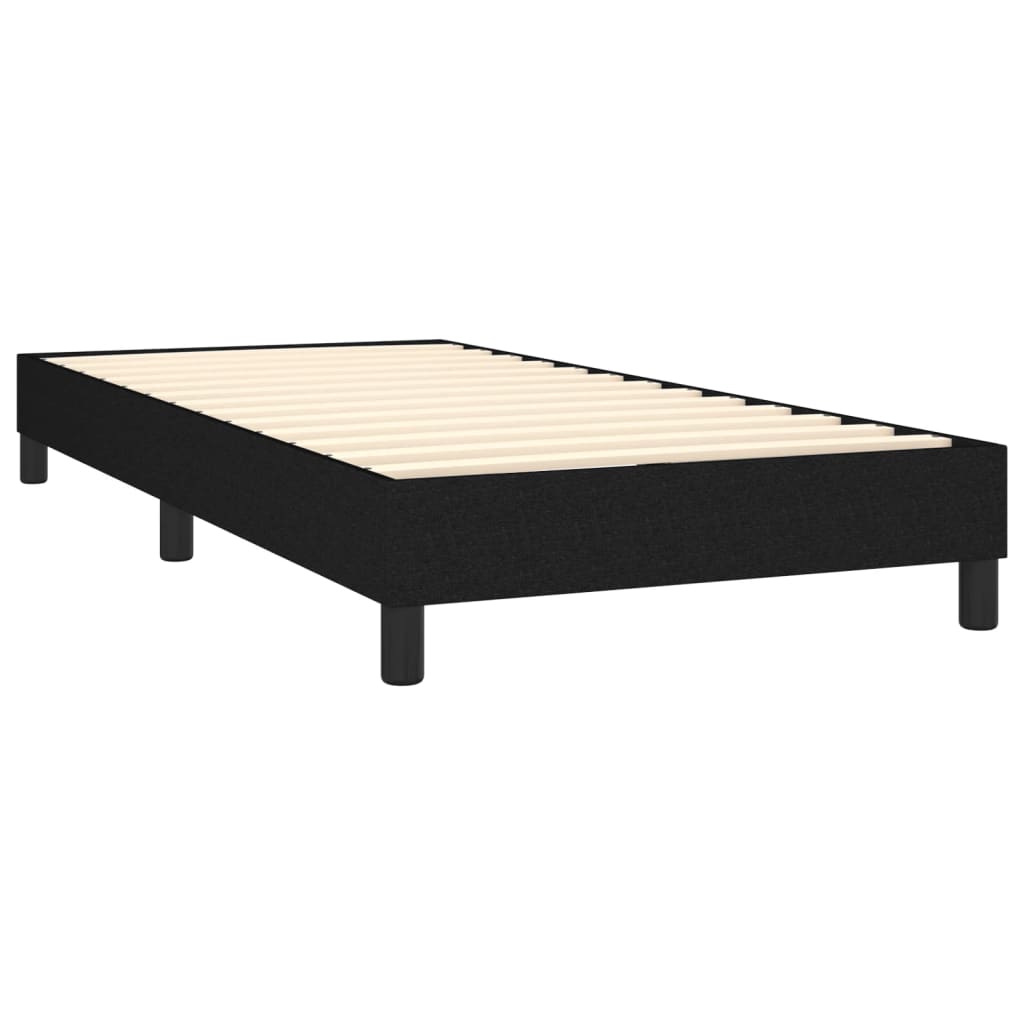 Bettgestell ohne Matratze Schwarz 90x200 cm Stoff