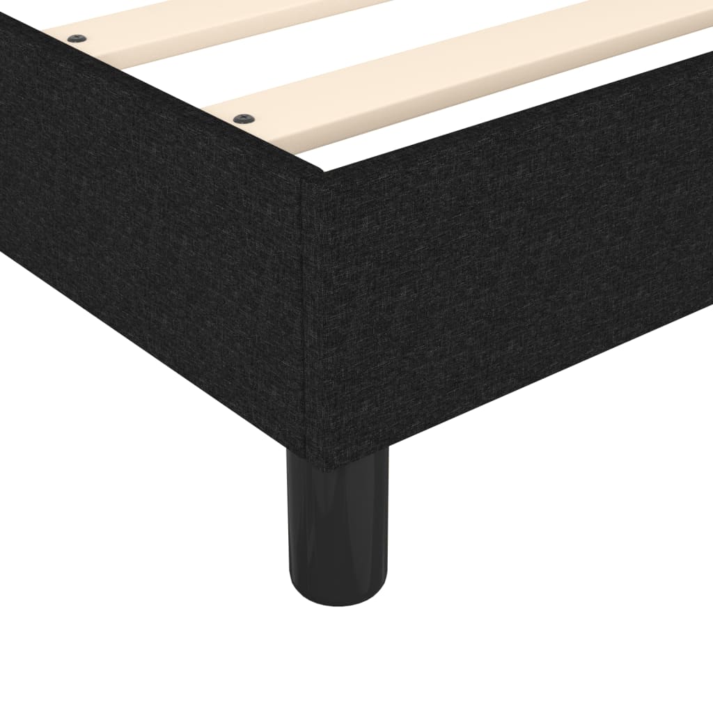 Bettgestell ohne Matratze Schwarz 90x200 cm Stoff