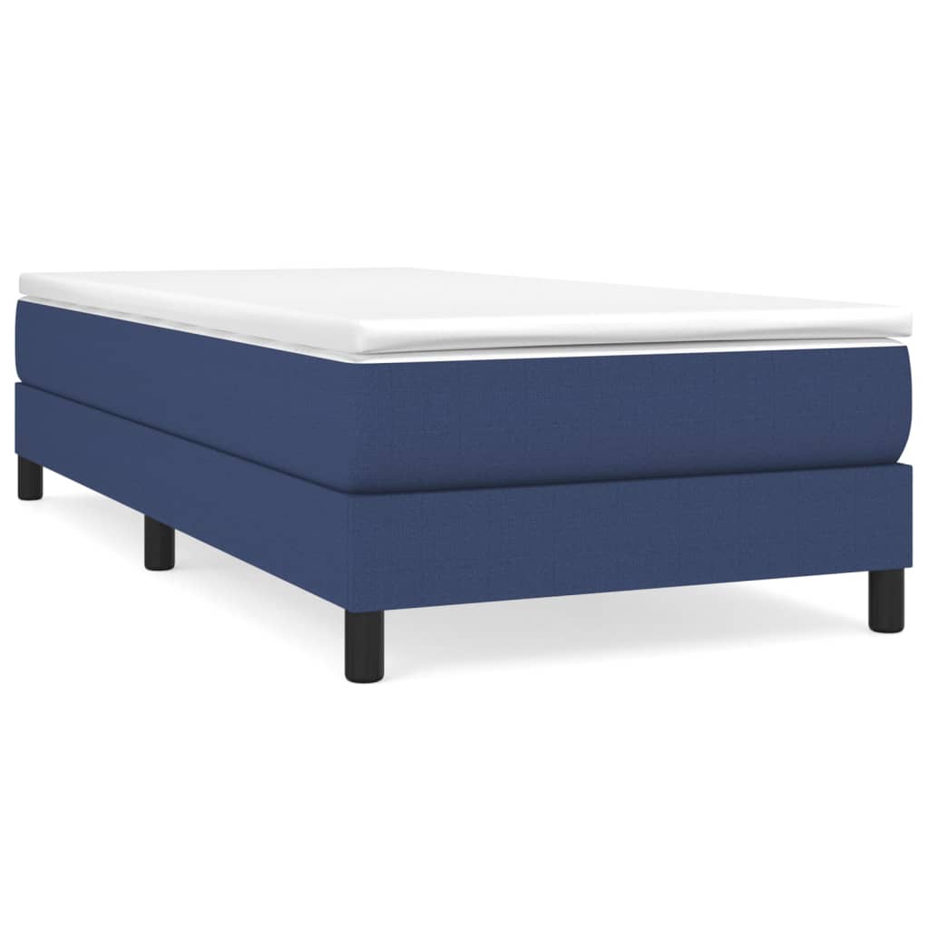 Bettgestell ohne Matratze Blau 90x200 cm Stoff