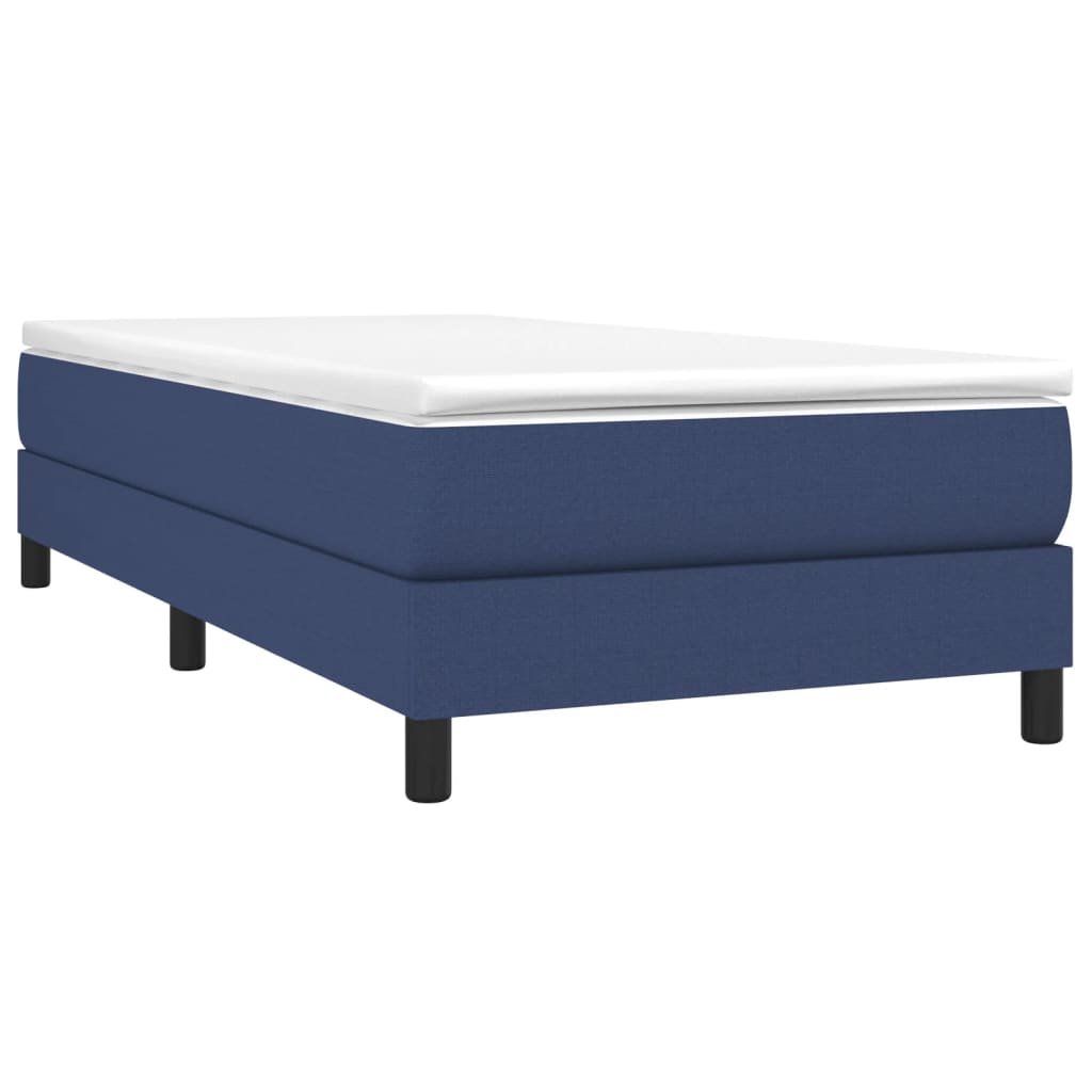 Bettgestell ohne Matratze Blau 90x200 cm Stoff
