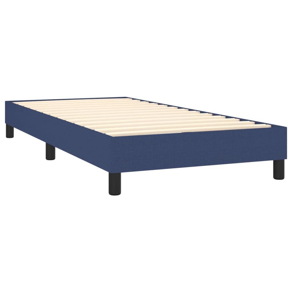 Bettgestell ohne Matratze Blau 90x200 cm Stoff