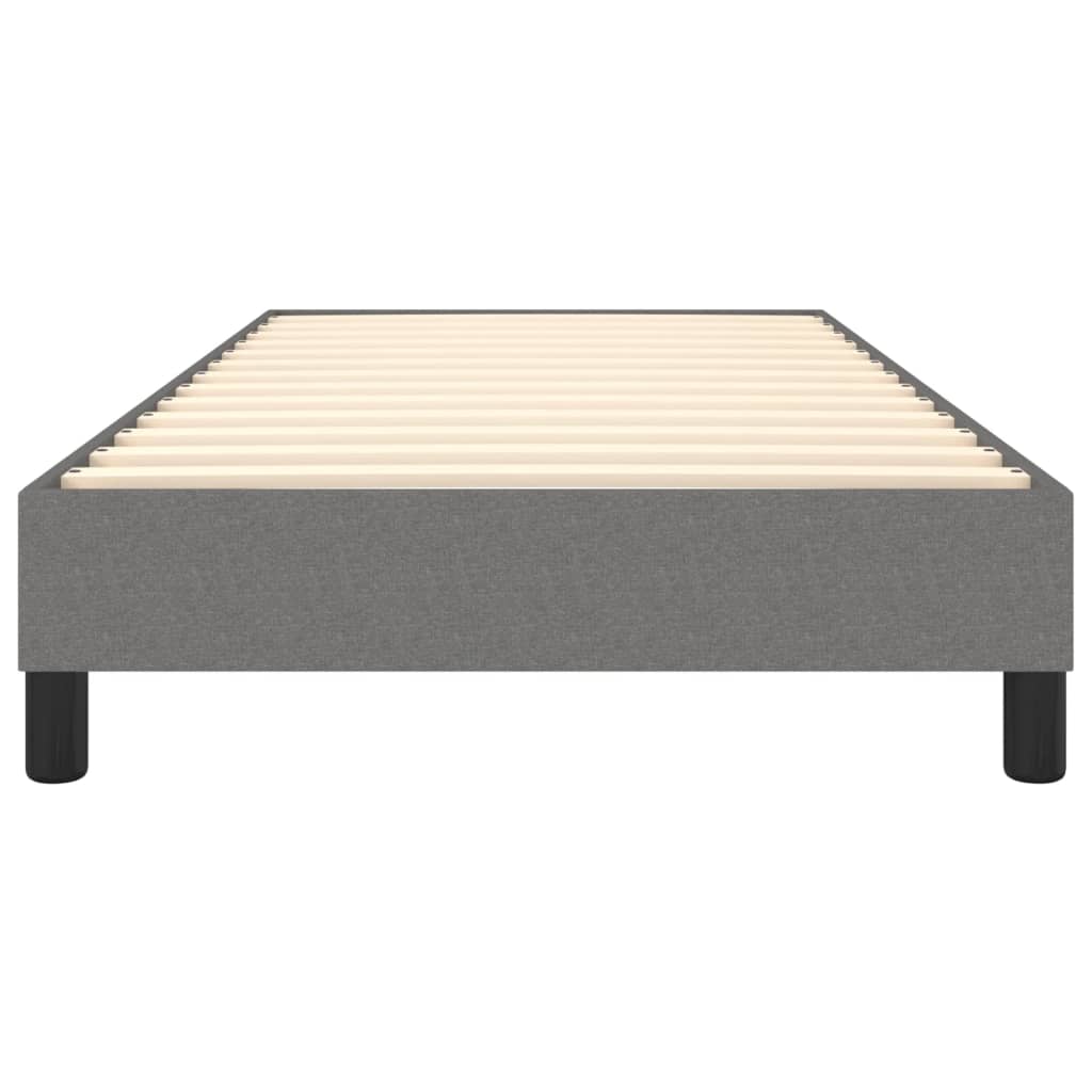 Bettgestell ohne Matratze Dunkelgrau 100x200 cm Stoff